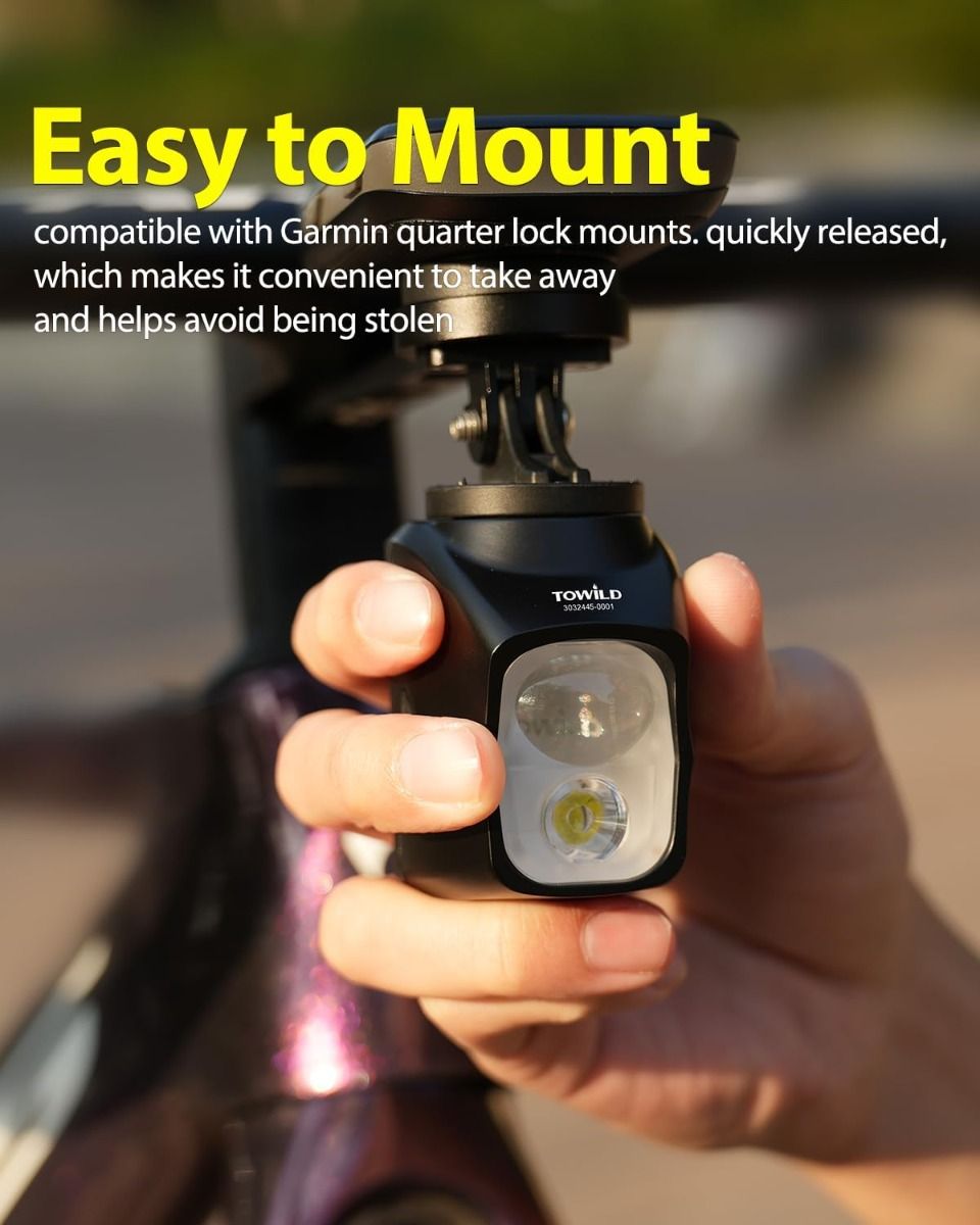 TOWILD DLite 1700 USB Recargable Luz de Bicicleta 1900 Lúmenes Faro Impermeable Ciclismo DL1700 Luces de Bicicleta