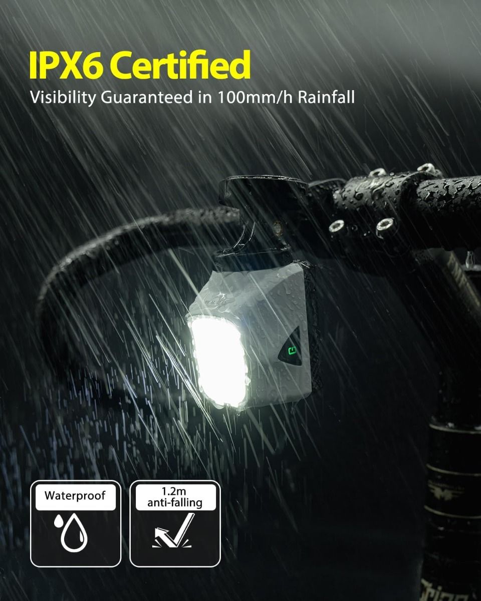 TOWILD DLite 1700 USB Recargable Luz de Bicicleta 1900 Lúmenes Faro Impermeable Ciclismo DL1700 Luces de Bicicleta