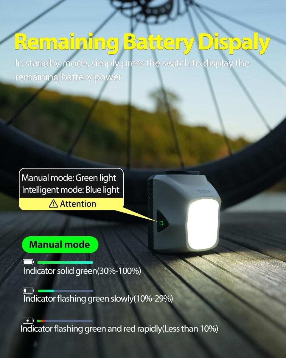 TOWILD DLite 1700 USB Recargable Luz de Bicicleta 1900 Lúmenes Faro Impermeable Ciclismo DL1700 Luces de Bicicleta