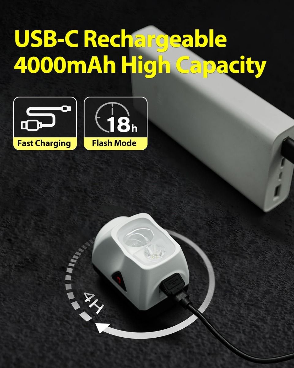 TOWILD DLite 1700 USB Recargable Luz de Bicicleta 1900 Lúmenes Faro Impermeable Ciclismo DL1700 Luces de Bicicleta