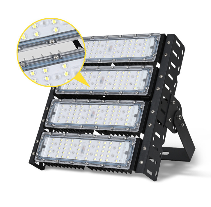 Luz de túnel con módulo LED, exterior, impermeable, luz de estadio de poste alto de 200W, foco de módulo de alta potencia para ingeniería