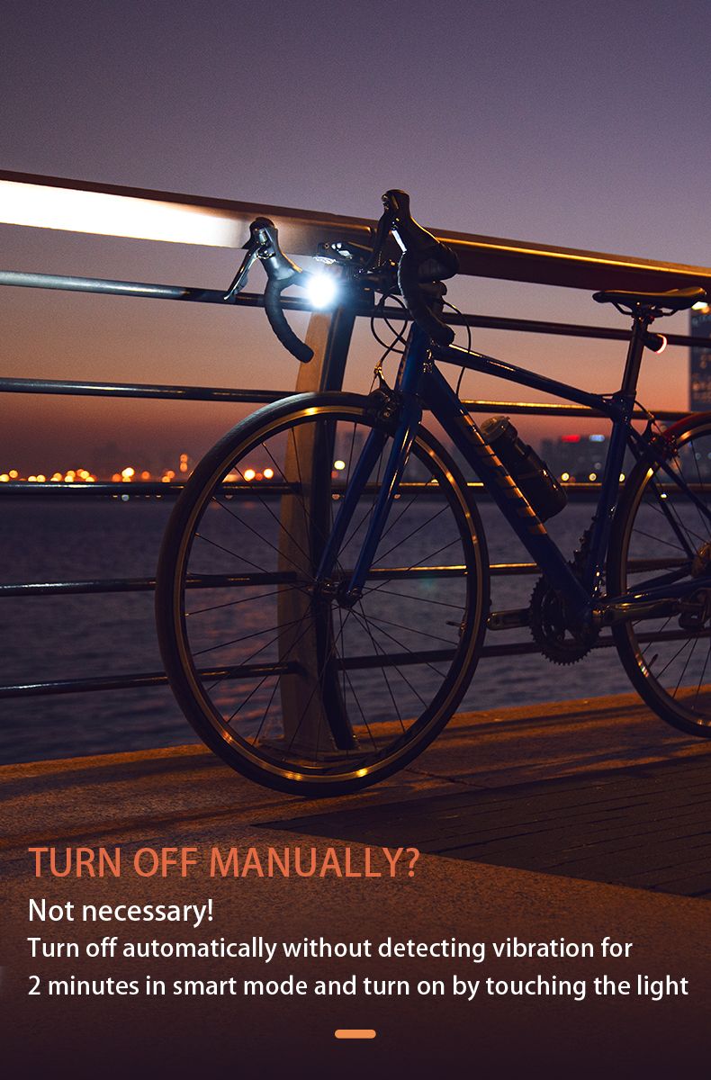 Luz para bicicleta TOWILD DLite 1800 máxima 2100 lúmenes batería 5000mAh USB seguridad ciclista impermeable