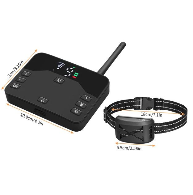 Cerca Eléctrica Inalámbrica para Perros y Collar de Entrenamiento con Descarga Eléctrica Solución Segura