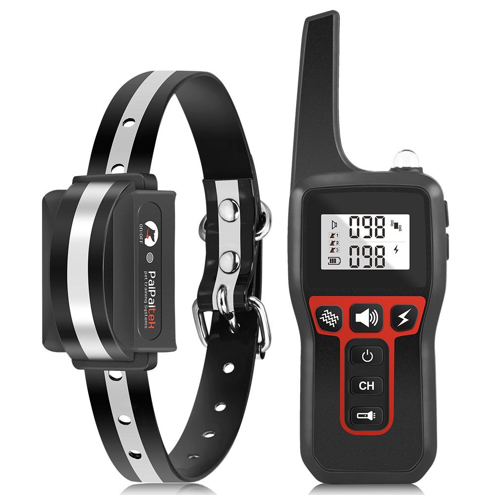 Collar de entrenamiento para perros con control remoto y modos ajustables PD 529-1-TIO recargable y seguro