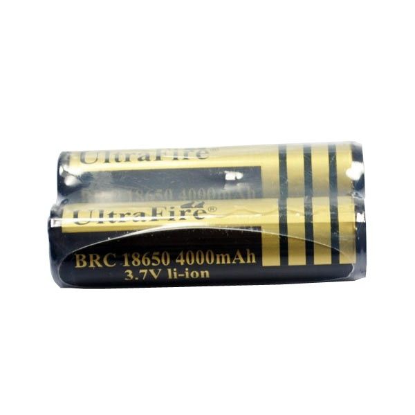Ultrafire BRC 4000mAh 3.7V Li-ion Baterías Recargables de Alta Capacidad y Carga Rápida para Fotografía y Senderismo