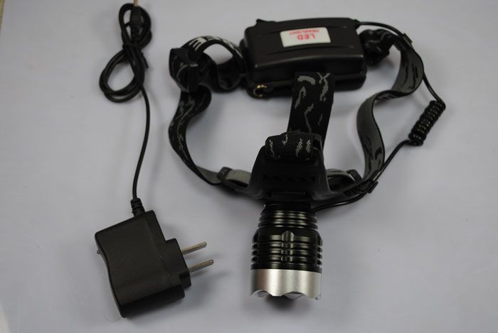 UltraFire A1 1200 Lúmenes Linterna Frontal de Alta Potencia LED T6 con 3 Modos, Ligera e Impermeable para Exteriores