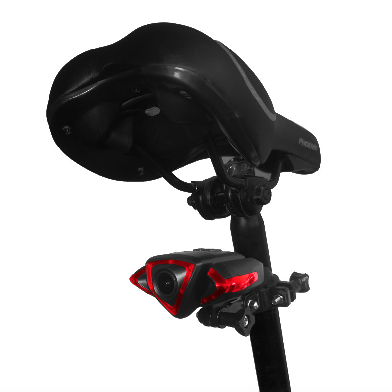 Grabador de luz trasera para bicicleta con cámara 1080P y control remoto inalámbrico inteligente, funcionalidad dual para seguridad en ciclismo