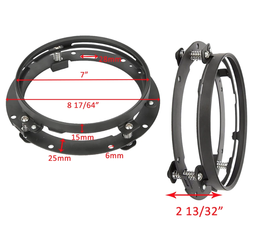 Faro LED de motocicleta de 7 pulgadas, haz DRL, señal de giro, faro redondo de 7" para Harley Jeep Wrangler Hummer