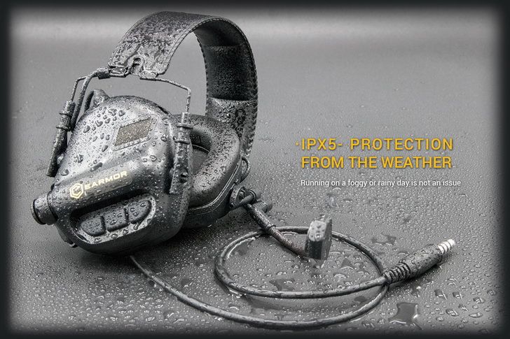 OREJERAS DE TIRO EARMOR M32 MOD1 Casco Táctico con Protección Auditiva y Tecnología de Reducción de Ruido