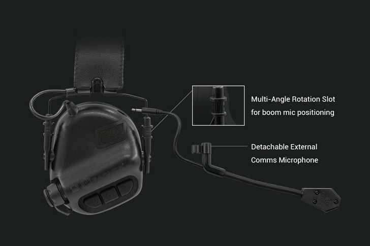 OREJERAS DE TIRO EARMOR M32 MOD1 Casco Táctico con Protección Auditiva y Tecnología de Reducción de Ruido