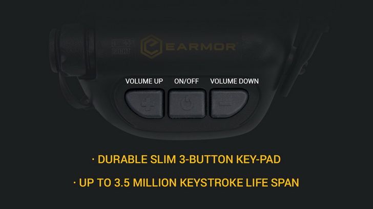 OREJERAS DE TIRO EARMOR M32 MOD1 Casco Táctico con Protección Auditiva y Tecnología de Reducción de Ruido