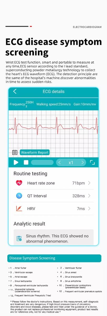 EP02 Reloj Inteligente de Glucosa en Sangre con ECG, HRV, Frecuencia Cardíaca, Temperatura, Pantalla HD de 1.57 Pulgadas, Resistente al Agua, Pulsera Inteligente y Monitor de Actividad Física