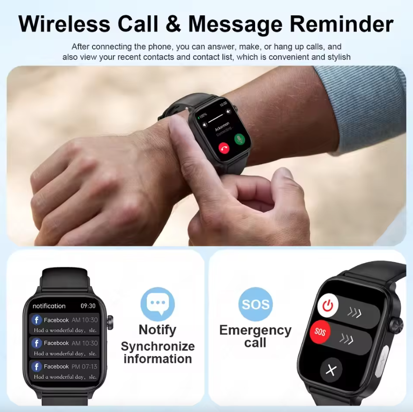 ET585 ECG+PPG AI Health Diagnose Smart Watch Hombres Mujeres Reloj Lípidos en sangre PA Ácido úrico Frecuencia cardíaca