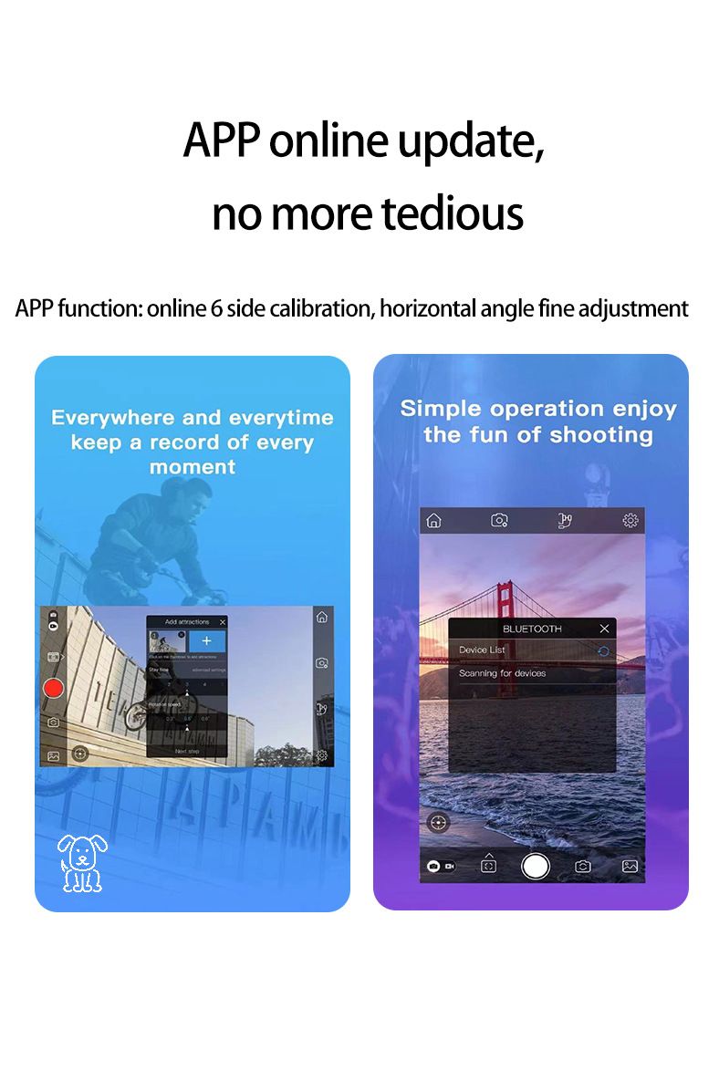 Estabilizador F10 Pro cardán de 3 ejes estabilización de video para smartphone Android iPhone videografía móvil