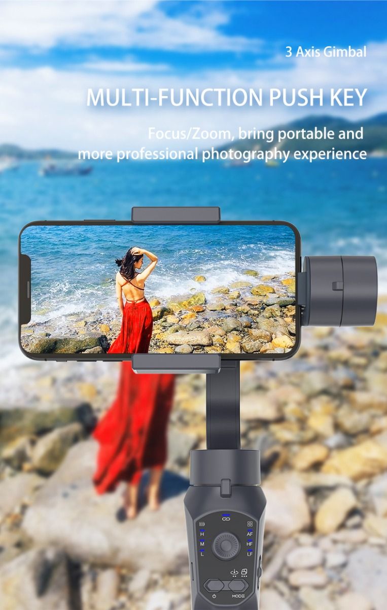 Estabilizador F10 Pro cardán de 3 ejes estabilización de video para smartphone Android iPhone videografía móvil