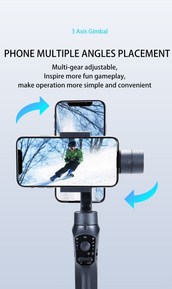Estabilizador F10 Pro cardán de 3 ejes estabilización de video para smartphone Android iPhone videografía móvil