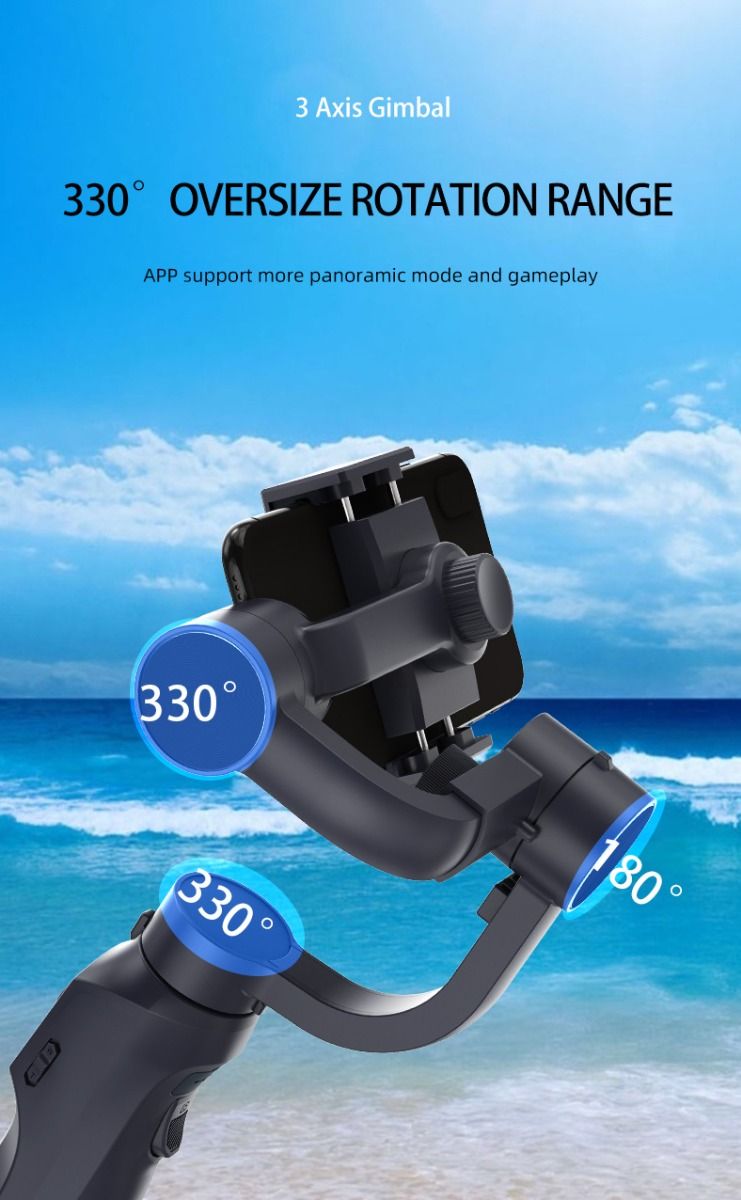 Estabilizador F10 Pro cardán de 3 ejes estabilización de video para smartphone Android iPhone videografía móvil