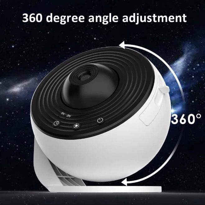 Proyector de galaxia con luz nocturna, lámpara planetario 12 en 1 para niños con rotación de 360° y ambiente relajante