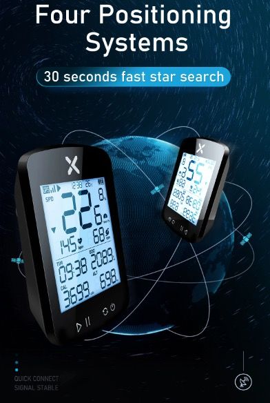 XOSS G+ G2 Computadora de bicicleta GPS Generación Inalámbrica Velocímetro Rastreador con Pantalla Personalizada y Sensor de Frecuencia Cardíaca