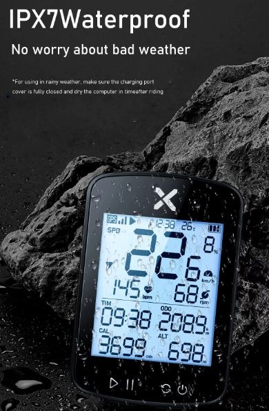 XOSS G+ G2 Computadora de bicicleta GPS Generación Inalámbrica Velocímetro Rastreador con Pantalla Personalizada y Sensor de Frecuencia Cardíaca