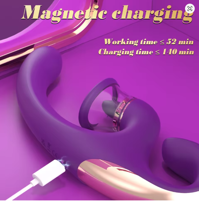Tongue Sucking Vibrator for Clitoral and G-Spot Stimulation, Women and Couples