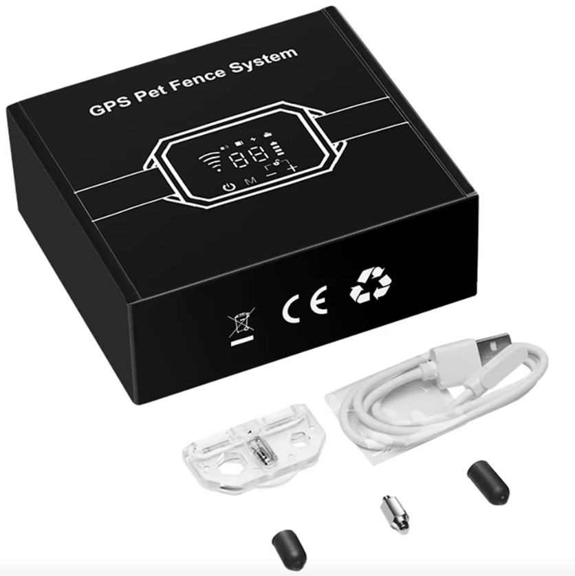 Valla Inalámbrica GPS para Perros Recargable Alcance 100-3300 Pies y Modos de Advertencia Ajustables Sin Cables
