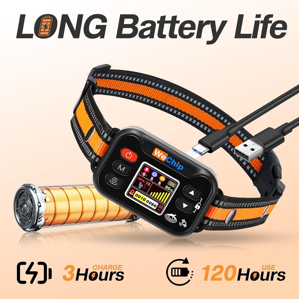 Collar Valla Inalámbrica GPS, Antiladridos Recargable. Para Perros 15-120 lbs. ¡Seguridad Total!