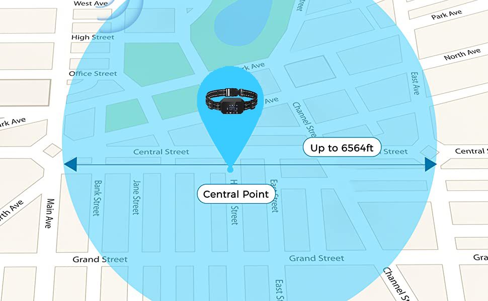 GPS Cerca Inalámbrica para Perros Dispositivo de Cercado Exterior para Mascotas 3280 Pies de Alcance Instalación Fácil para la Seguridad y Libertad de la Mascota