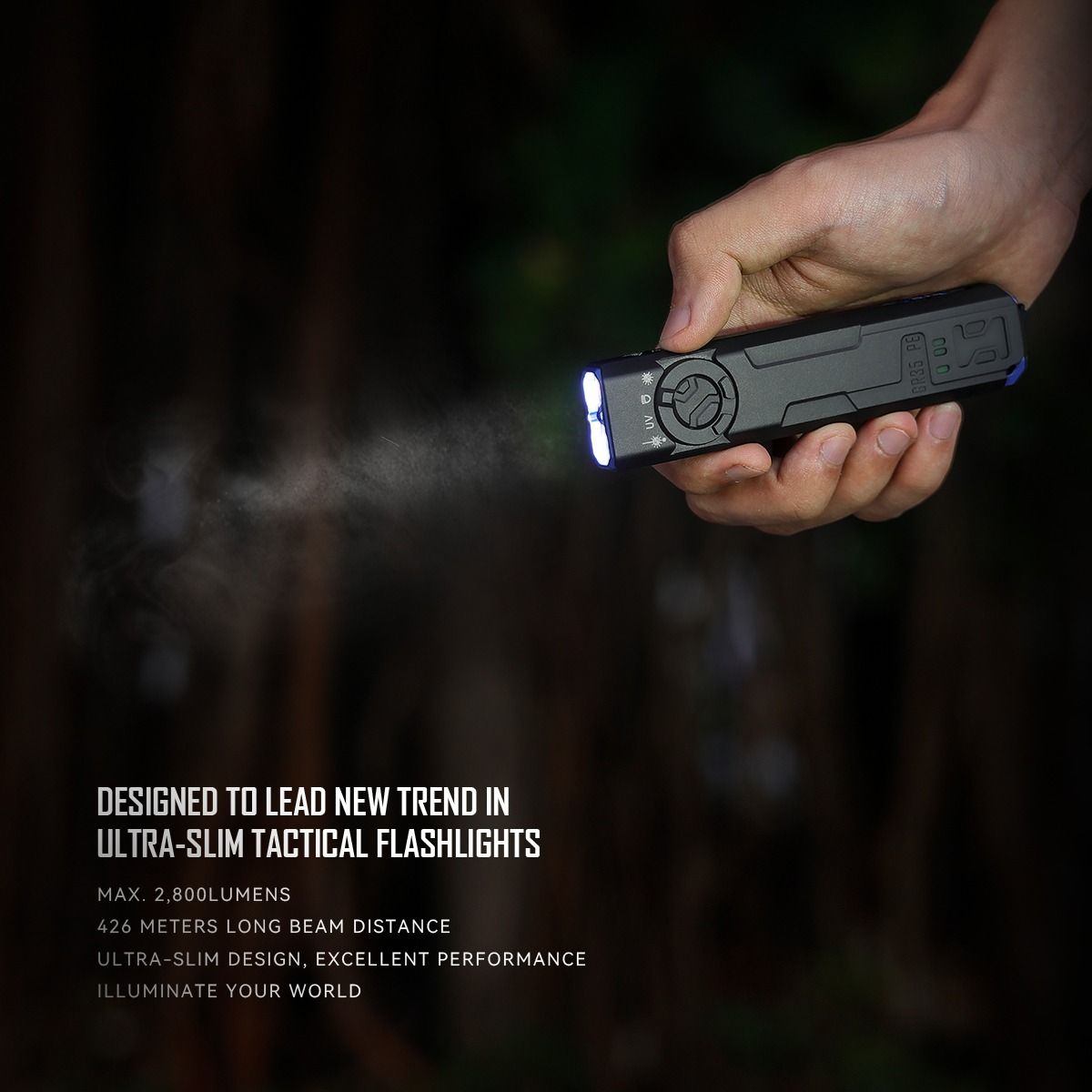 IMALENT GR35 Linterna LED EDC Roja 2800 Lúmenes - Versátil, Magnética y para Uso Profesional
