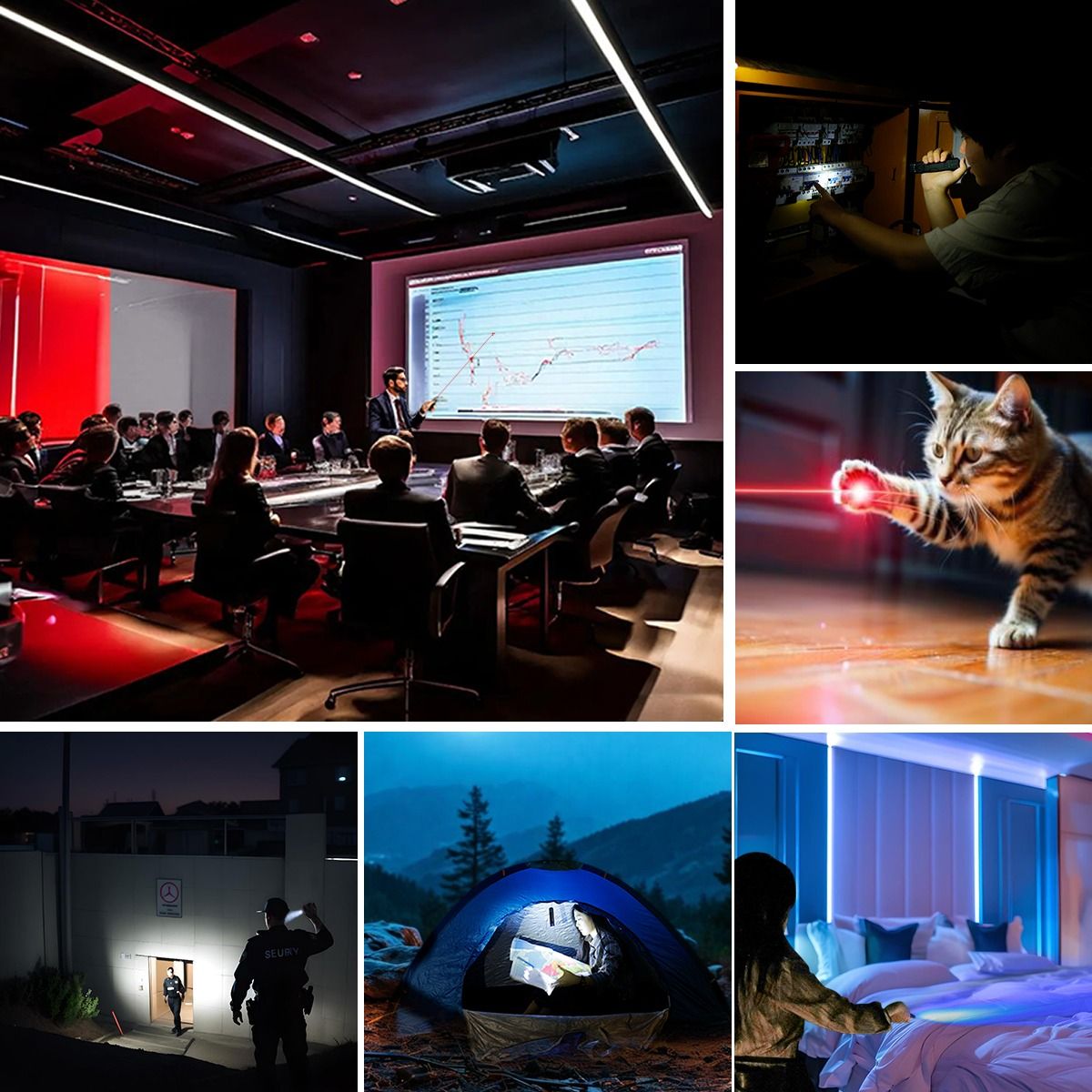 IMALENT GR35 Linterna LED EDC Roja 2800 Lúmenes - Versátil, Magnética y para Uso Profesional