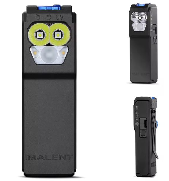 IMALENT GR36 Linterna EDC Súper Brillante, 2800 Lúmenes, Recargable USB-C, Magnética, con Clip, Portátil.