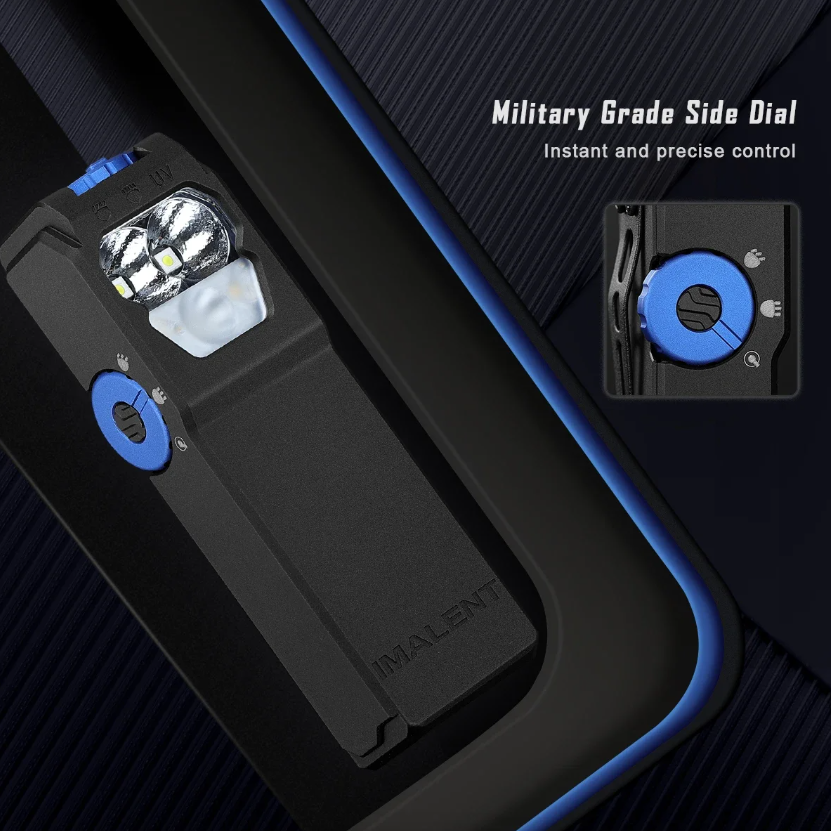 IMALENT GR36 Linterna EDC Súper Brillante, 2800 Lúmenes, Recargable USB-C, Magnética, con Clip, Portátil.