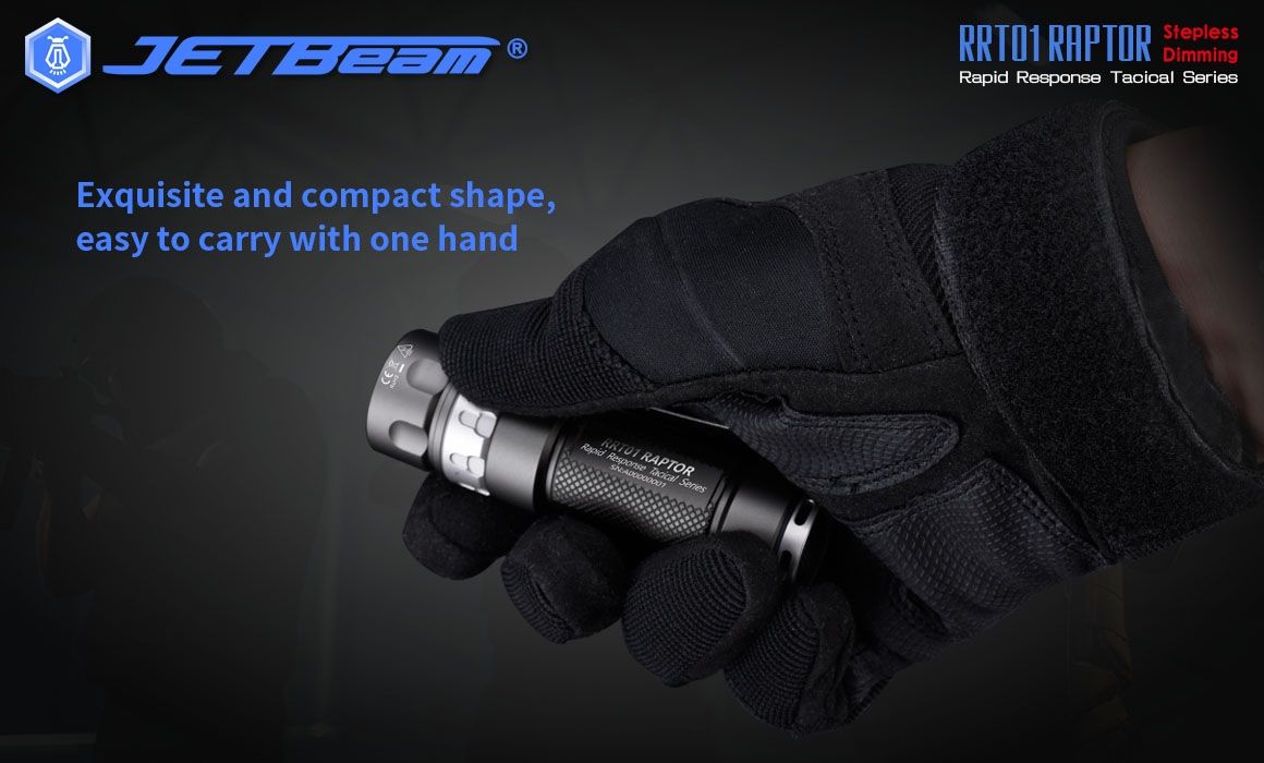 JETBeam JET-RRT01 XP-L 950 lúmenes LED linterna EDC iluminación exterior duradera para acampar y hacer senderismo