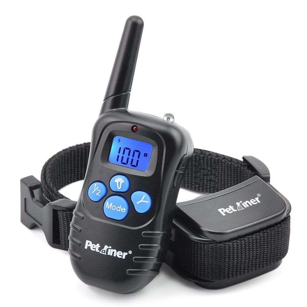 Petrainer 998D Collar de entrenamiento eléctrico remoto para perros, alcance de 300 m, impermeable, recargable, batería de alta capacidad