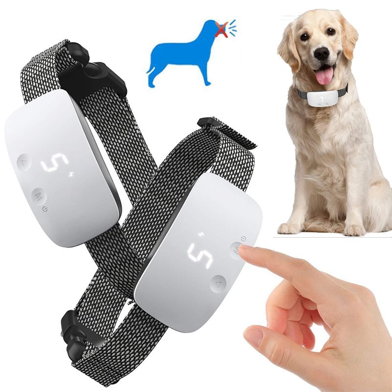 NUEVO Collar de Entrenamiento con Descarga para Perros Touch 7 Niveles Sn, Impermeable Recargable, Collar Anti Ladrido para un Control Efectivo de Ladridos