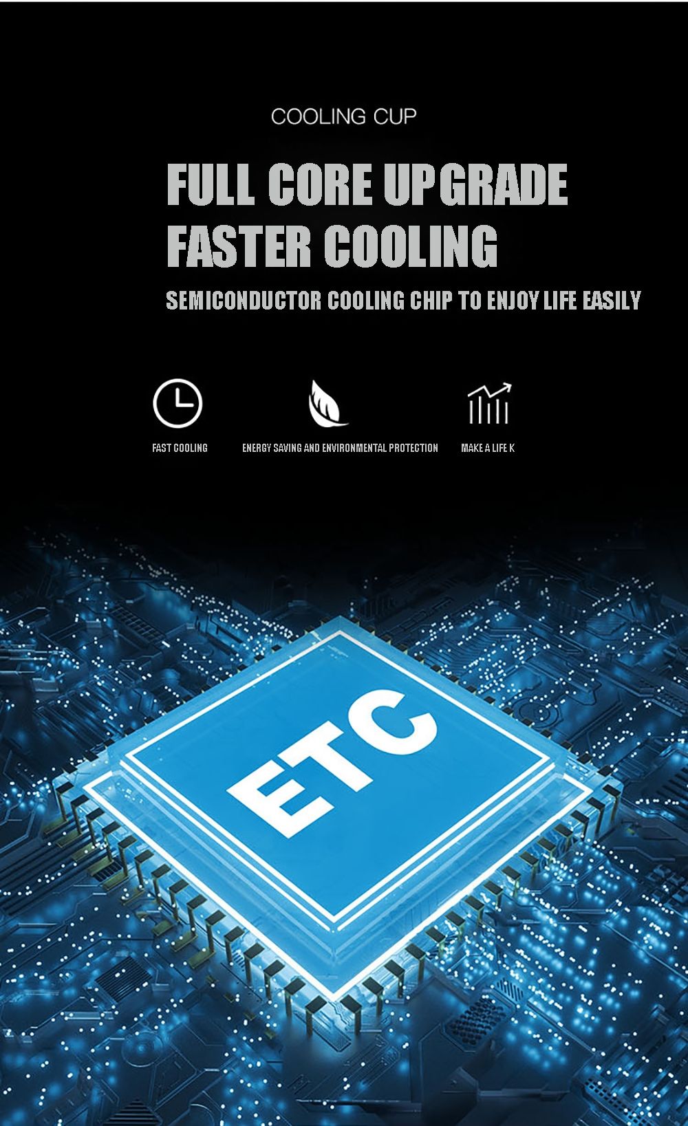Refrigerador portátil rápida reducción de temperatura ideal para bebidas heladas electrodoméstico moderno eficiente