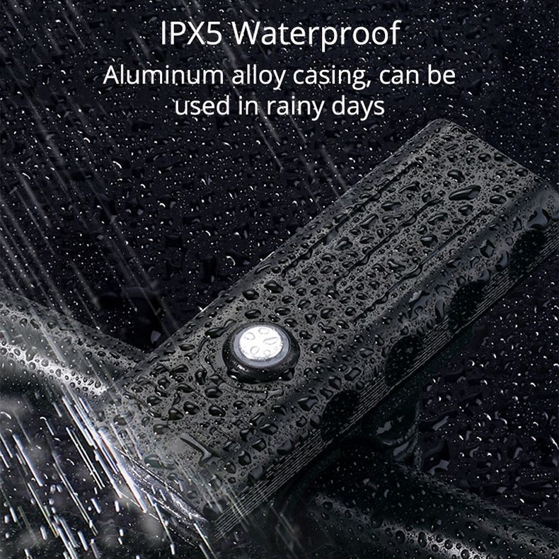 TK5 Luz Delantera de Bicicleta 5000 Lúmenes Recargable USB Impermeable Super Brillante con Múltiples Modos para Ciclismo