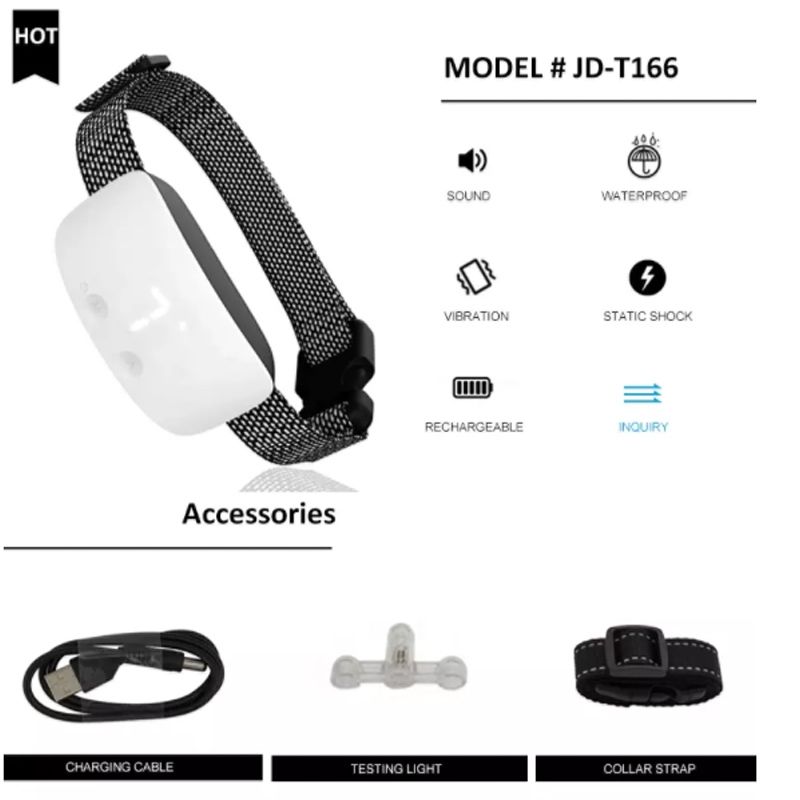 NUEVO Collar de Entrenamiento con Descarga para Perros Touch 7 Niveles Sn, Impermeable Recargable, Collar Anti Ladrido para un Control Efectivo de Ladridos