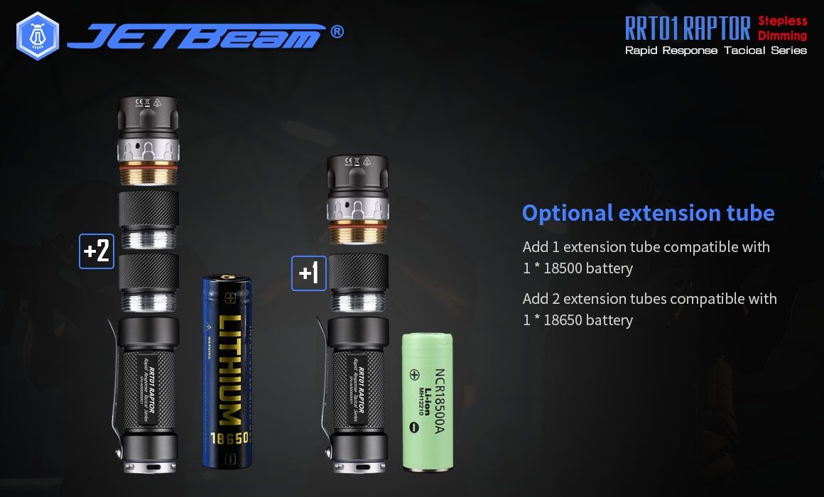 JETBeam JET-RRT01 XP-L 950 lúmenes LED linterna EDC iluminación exterior duradera para acampar y hacer senderismo