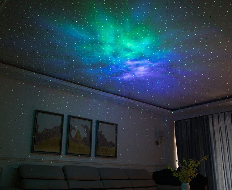 Fascinante Proyector de Cielo Estrellado Láser Luz Nocturna 7 Colores Rotación 360 Grados Ambiente Acogedor Decoración Regalo Infantil