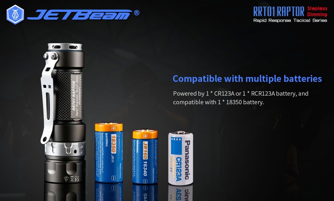 JETBeam JET-RRT01 XP-L 950 lúmenes LED linterna EDC iluminación exterior duradera para acampar y hacer senderismo