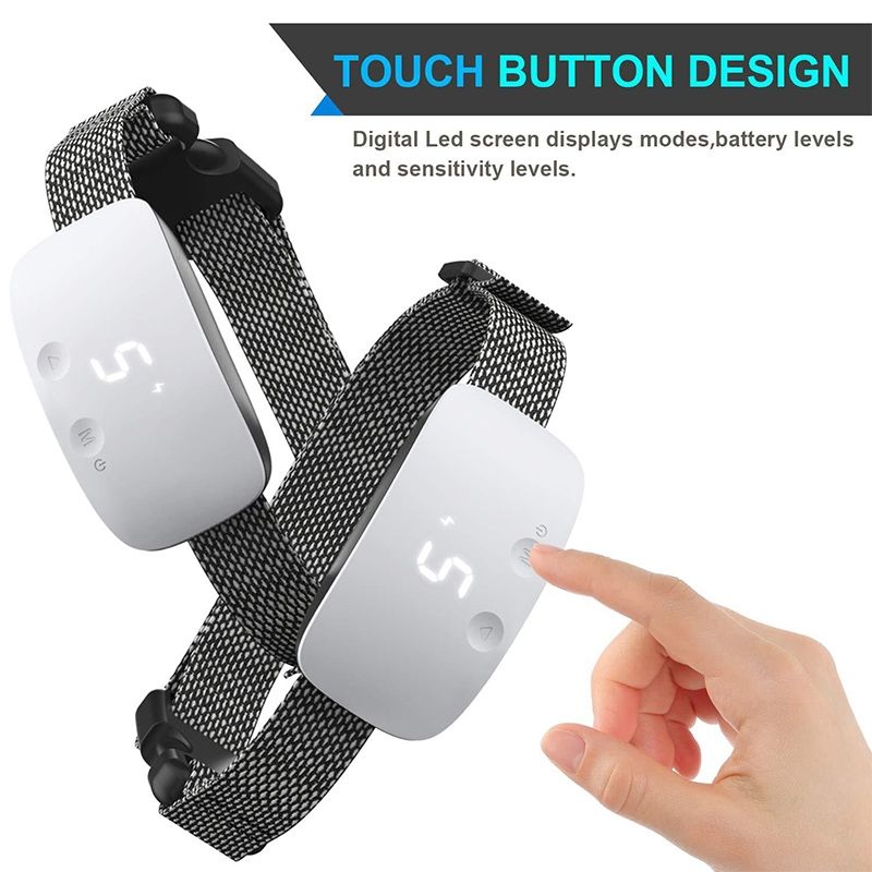 NUEVO Collar de Entrenamiento con Descarga para Perros Touch 7 Niveles Sn, Impermeable Recargable, Collar Anti Ladrido para un Control Efectivo de Ladridos