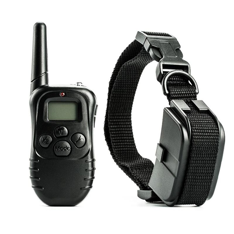Collar eléctrico de adiestramiento para perros de 300 m, resistente al agua, control remoto, modos de entrenamiento ajustables para todos los tamaños