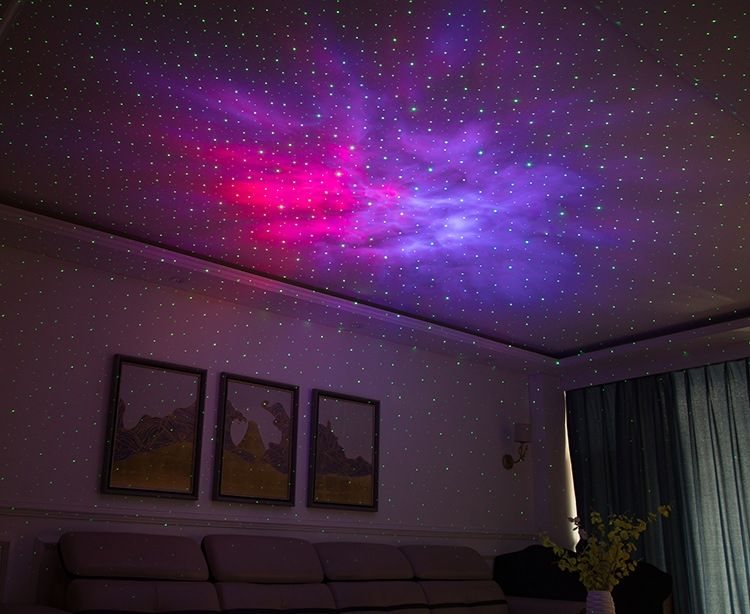 Fascinante Proyector de Cielo Estrellado Láser Luz Nocturna 7 Colores Rotación 360 Grados Ambiente Acogedor Decoración Regalo Infantil
