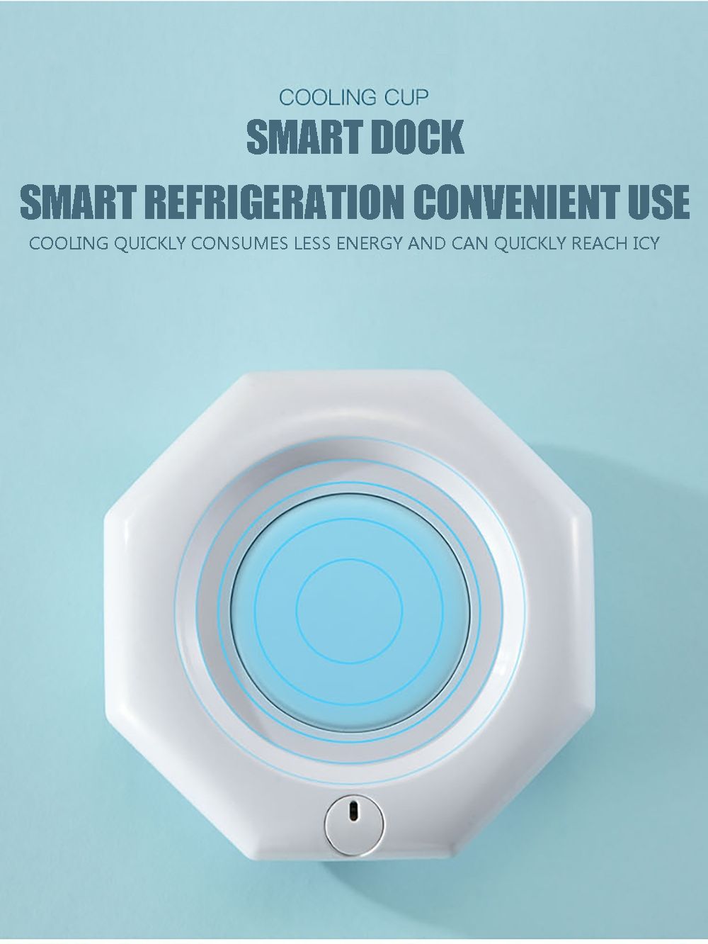 Refrigerador portátil rápida reducción de temperatura ideal para bebidas heladas electrodoméstico moderno eficiente