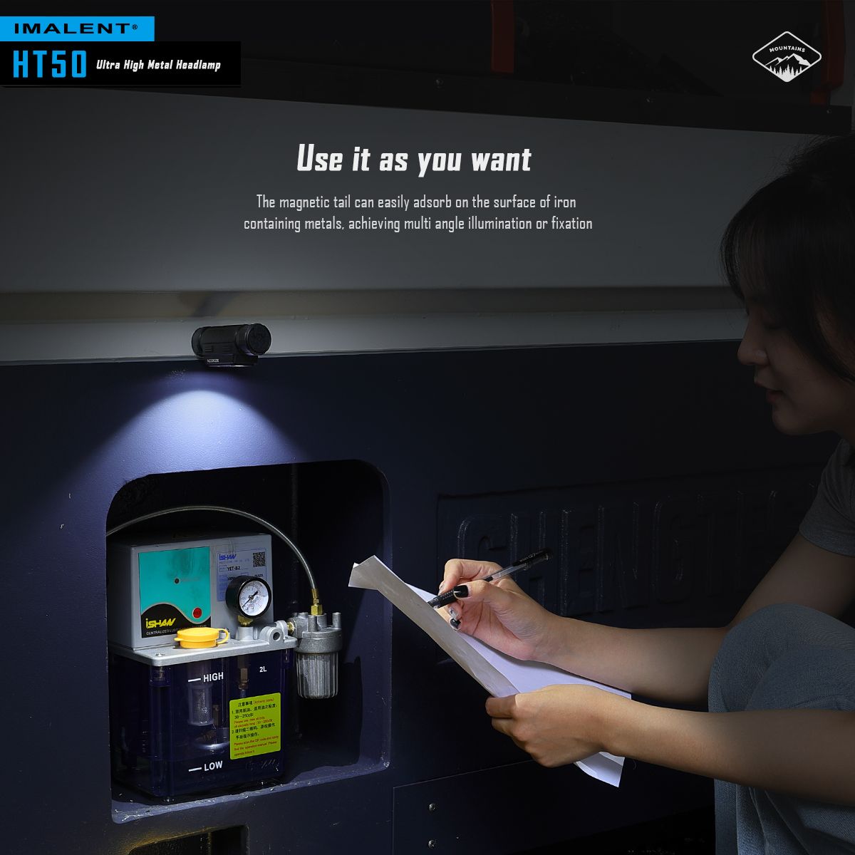 Descubre la IMALENT HT50 linterna potente con fuentes de luz duales ideal para iluminación exterior y camping