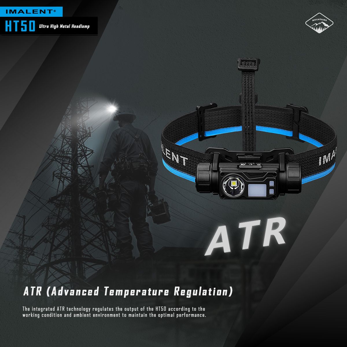 Descubre la IMALENT HT50 linterna potente con fuentes de luz duales ideal para iluminación exterior y camping