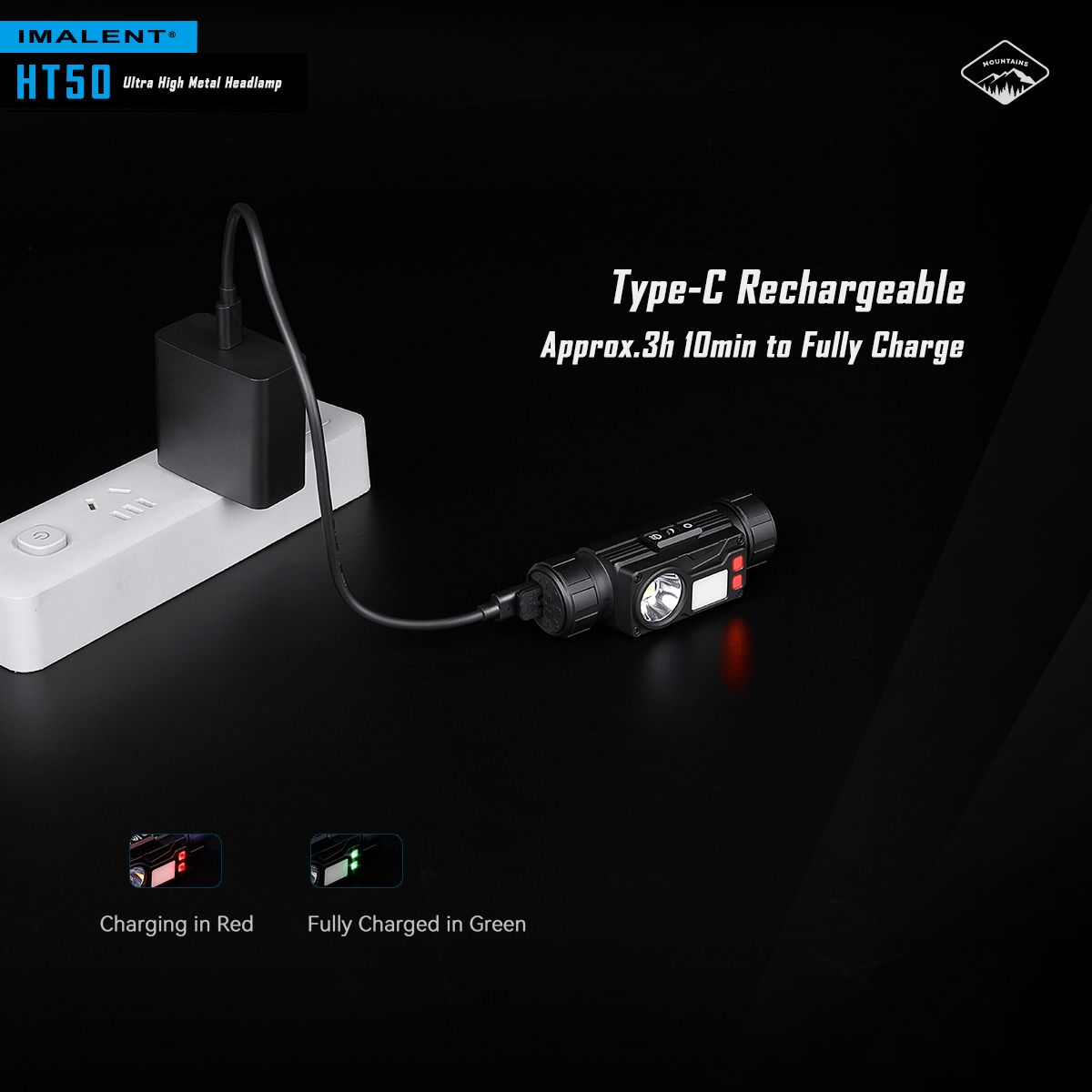 Descubre la IMALENT HT50 linterna potente con fuentes de luz duales ideal para iluminación exterior y camping