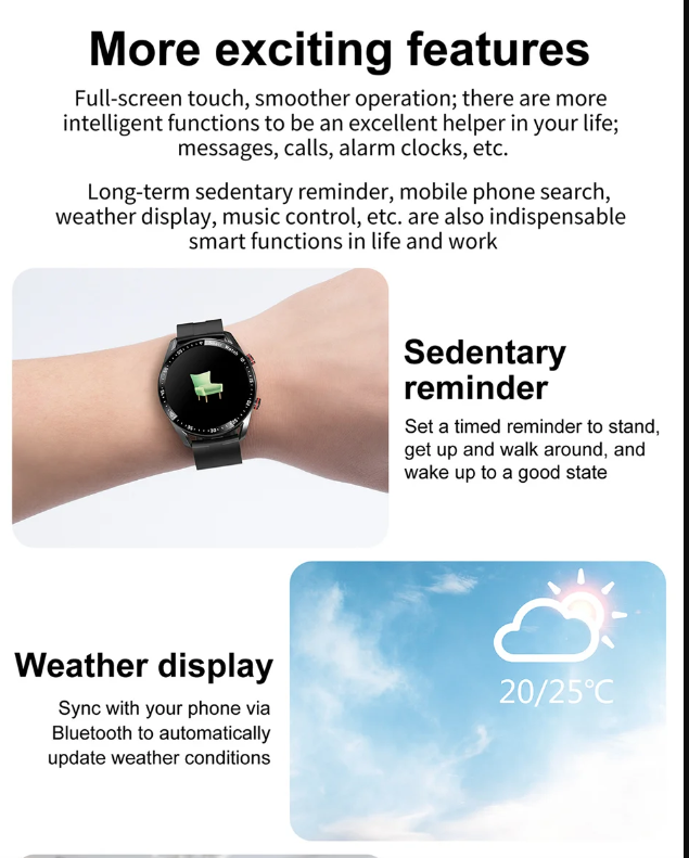 Reloj inteligente HW20 ECG+PPG llamada Bluetooth