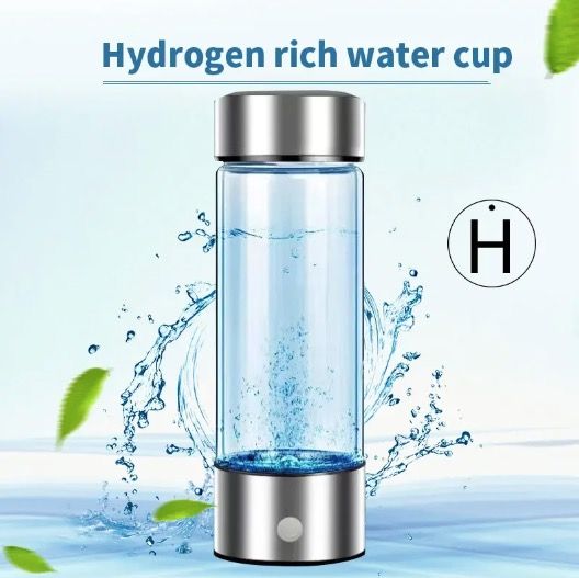 Generador de Hidrógeno Portátil Taza de Agua 420ml Agua Rica en Hidrógeno Para Salud Celular y Bienestar
